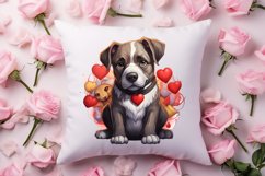 Cute Valentine Dog Clipart, Valentines Day Dog Clipart Product Image 4