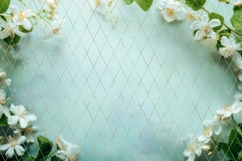 White Flowers Background, Spring Background Designs Product Image 4