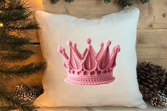 Pink Christmas Crochet Clipart, Christmas PNG Product Image 4