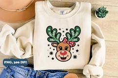 Christmas Reindeer PNG Sublimation design Product Image 3