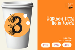 Heirloom Petal Boho Floral Monogram Product Image 1