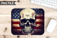 4th Of July Skull Sublimation Mouse Pad PNG Bundle Product Image 5