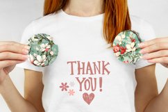 Magnolia Car Coaster Template, Flowers Sublimation PNG Product Image 4