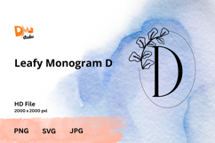 Minimalist Botanical Monogram Product Image 1