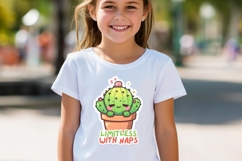 Funny Quotes Cactus Stickers Set - PNG Product Image 4