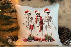 Christmas Skeleton Sublimation Clipart, Christmas PNG Product Image 4