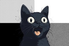 Expressive Black Cat With Excitement Product Image 5