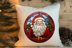 Stained Glass Painting Of Santa Clipart Sublimation Product Image 4