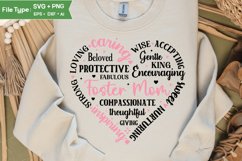Foster Heart Shape SVG | Mother&#039;s Day Heart SVG PNG Product Image 4