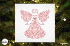Christmas Angels Ornament Bundle | Laser Cut | SVG Product Image 10