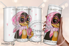 Cute Chihuahua Dog PNG Pink Scarf Funny Pet Lover Design Product Image 6