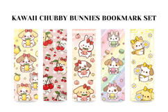 Kawaii Chubby Bunnies Bookmark Set,Cute Rabbit Page Markers Product Image 4
