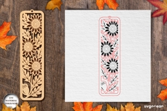 Sunflowers Bookmark Laser Cut | Glowforge | SVG Product Image 2