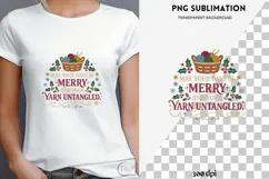 Christmas crochet png design for T-shirts Product Image 4