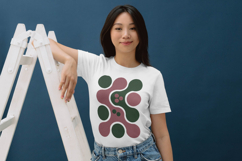 Abstract Green Mauve Modern Geometric Pillow Design Product Image 4