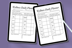 Calming Digital Wellness Daily Planner Template Editable Product Image 4