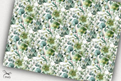 Spring flowers digital paper, seamless pattern Product Image 4