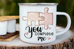 You Complete Me Png | Valentine Hearts | Digital File Product Image 4