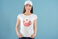 Valentine&#039;s Day Coffee Watercolor Clipart Product Image 4