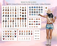 Cowgirls Besties Clipart Portrait Creator Product Image 4