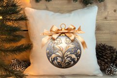 Gold Christmas Watercolor Clipart Sublimation, Christmas PNG Product Image 4
