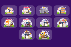 Worker Activity Illustration Pack Product Image 4