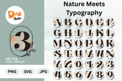 Nature Meets Typography Monogram Product Image 1