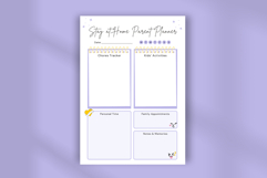 Stay-at-Home Parent Daily Planner Template Editable Canva Product Image 4