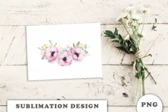 Watercolor flowers bouquet PNG Product Image 4