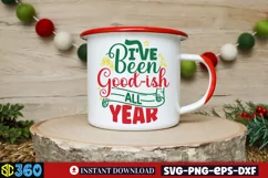 I've been good-ish all year SVG, Funny Christmas SVG Product Image 2