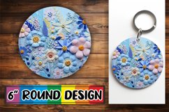Spring Blossom Embroidered Ornament - 3D Design Product Image 1