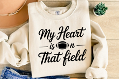 My heart is on that field Svg | Game Day Svg | Shirt Svg Product Image 4