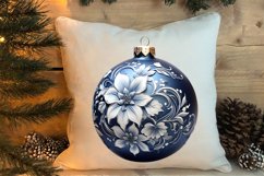 Blue Christmas Ornaments Clipart, Christmas PNG Product Image 4