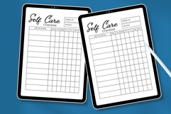 Weekly Self-Care Checklist Planner Template | Canva Digital Product Image 4