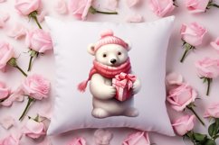 Valentines Day Bear Sublimation Clipart, Valentines Day PNG Product Image 4