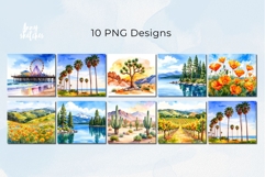 10 California Landscape Tumbler Wrap Bundle 20 oz Product Image 2