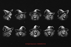 10 Bundle Dark Art Witch Head Women Mystical Granny Product Image 6