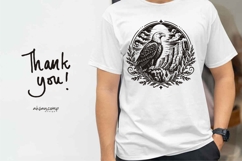 Majestic Eagle Over Canyon Silhouette SVG Product Image 4