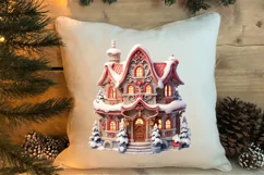 Fairy Christmas House Sublimation Clipart, Fairy Christmas Product Image 4