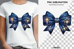 Christmas winter bow png design for T-shirts Product Image 4