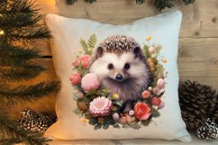 Cute Pink Christmas Animals Clipart Sublimation Product Image 4