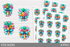 Carrot Sticker Design. Floral Sticker Printable Product Image 1