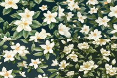 Boho Jasmin Seamless Pattern - 300DPI Product Image 4