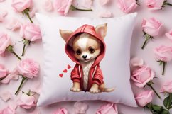 Cute Valentine Dog Clipart, Valentines Day Dog Clipart Product Image 4
