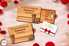 Dirty Valentine Card Holder Laser Cut | Glowforge | SVG Product Image 1