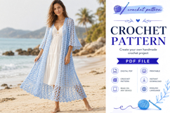 Lacy Crochet Duster Pattern PDF Product Image 4
