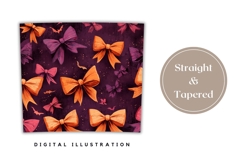 Cute Bows Tumbler Wrap, Cartoon Halloween Bats Tumbler Product Image 4