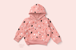 Minimal hearts seamless pattern, Valentines day background Product Image 4