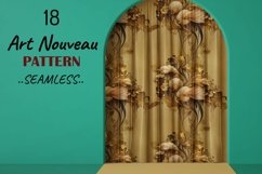 18 Vintage Art Nouveau Seamless Digital Paper For Download Product Image 4