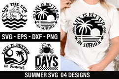 Summer SVG Design - Let The Sea Set You Free Product Image 1